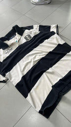 Polo Ralph Lauren Embroidered a Righe Nera e Bianca (XXL)
