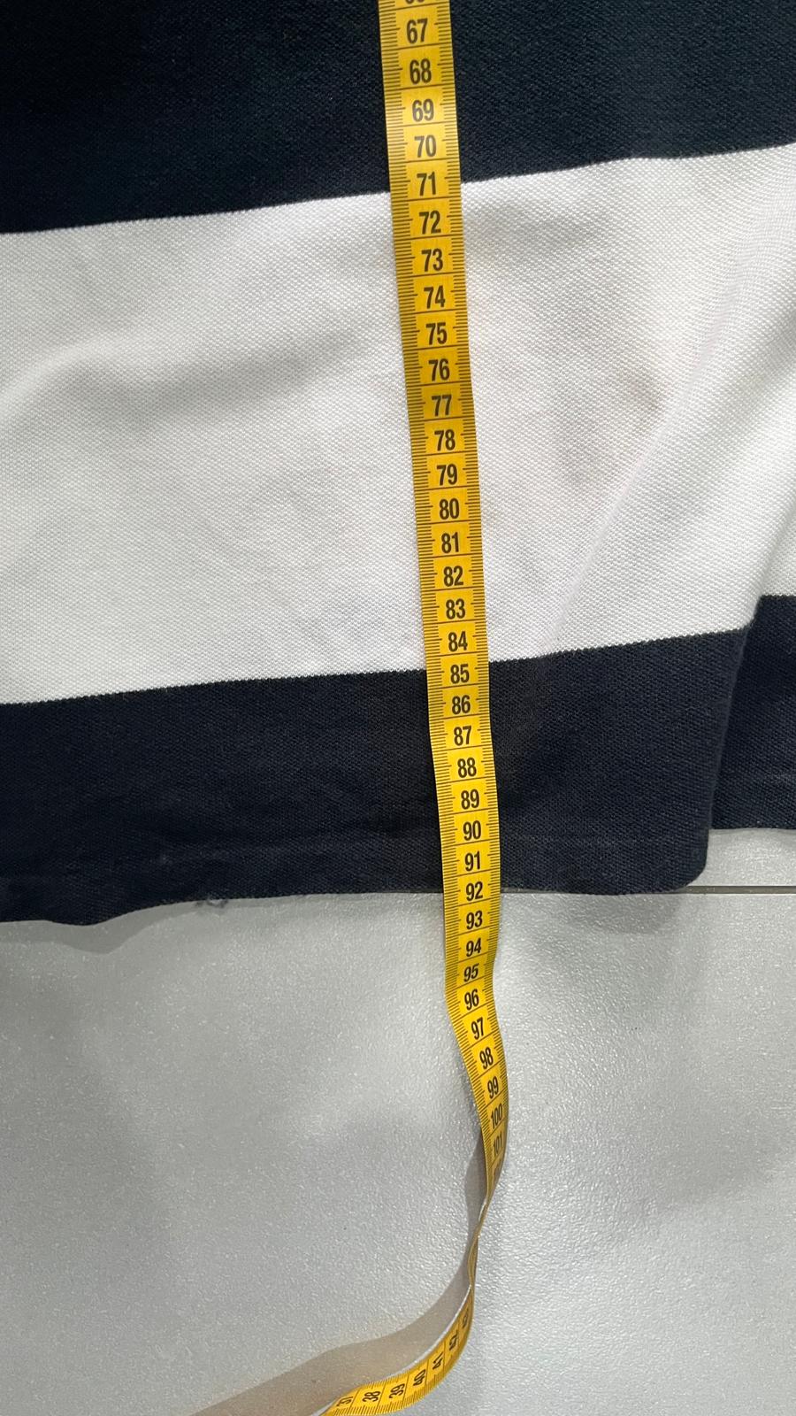 Polo Ralph Lauren Embroidered a Righe Nera e Bianca (XXL)