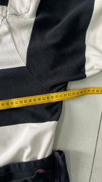 Polo Ralph Lauren Embroidered a Righe Nera e Bianca (XXL)