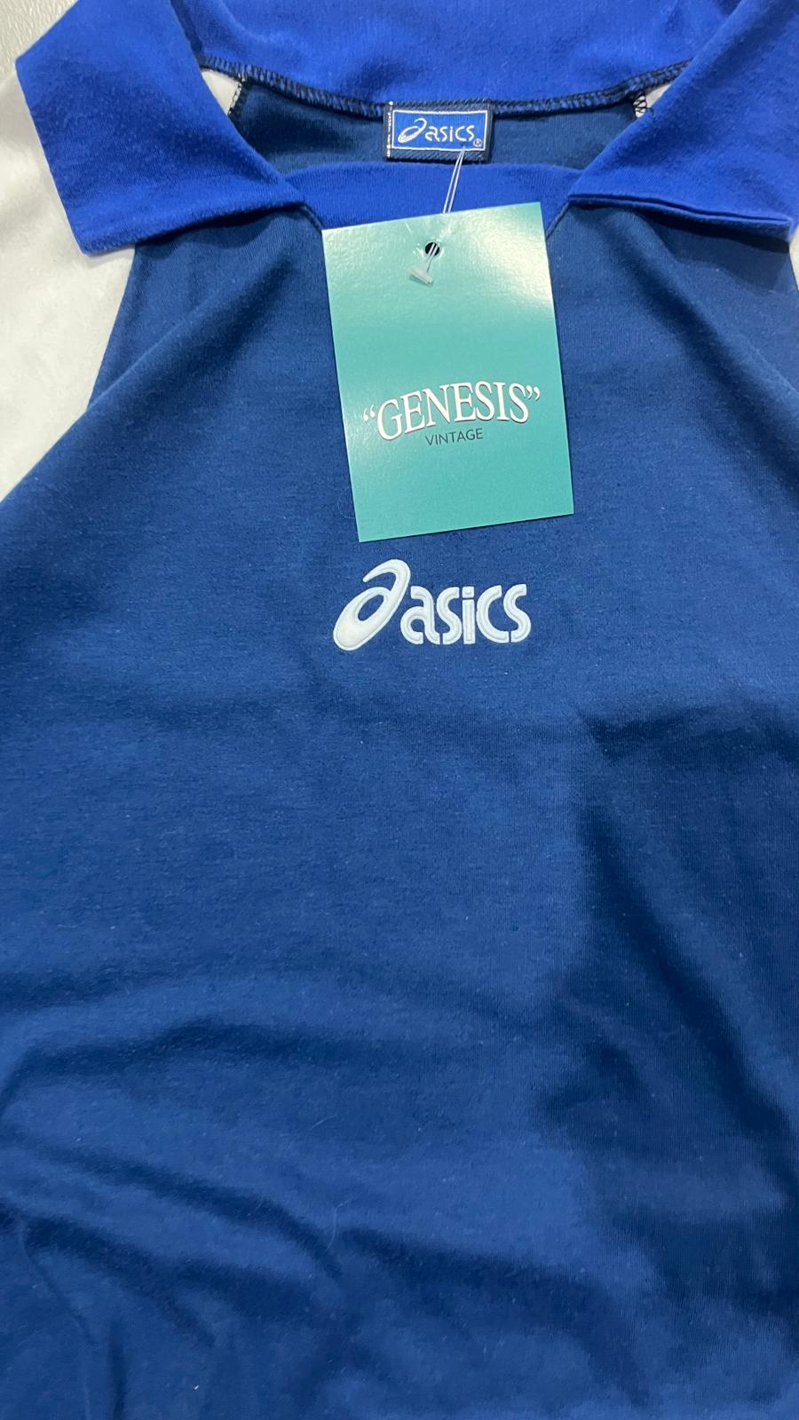 T-Shirt Asics Oversize Blu Marino anni 2000 (L)