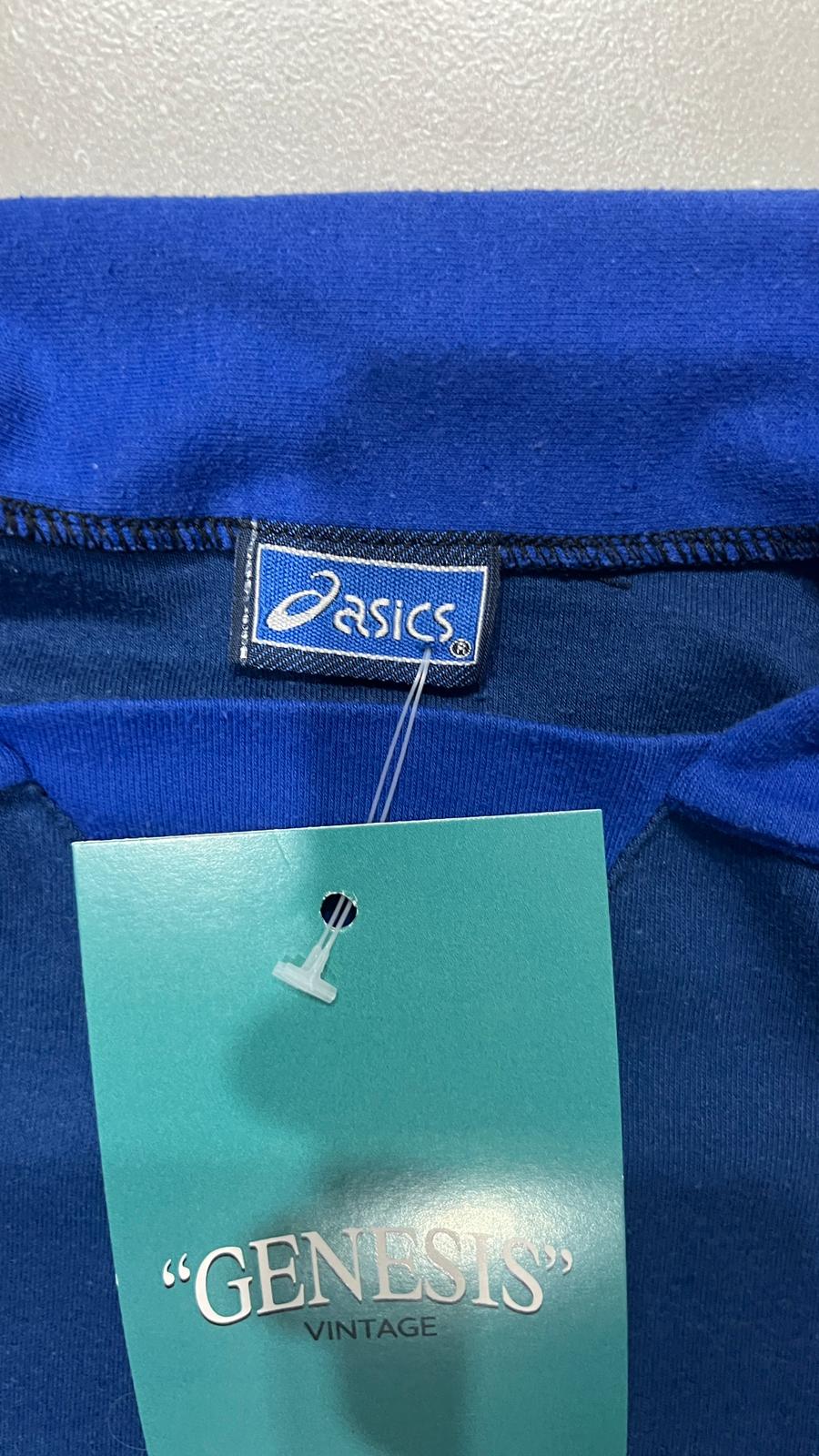 T-Shirt Asics Oversize Blu Marino anni 2000 (L)