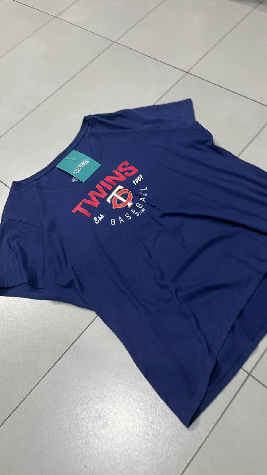 T-Shirt Minnesota Twins MLB Scollo a V (XXL)