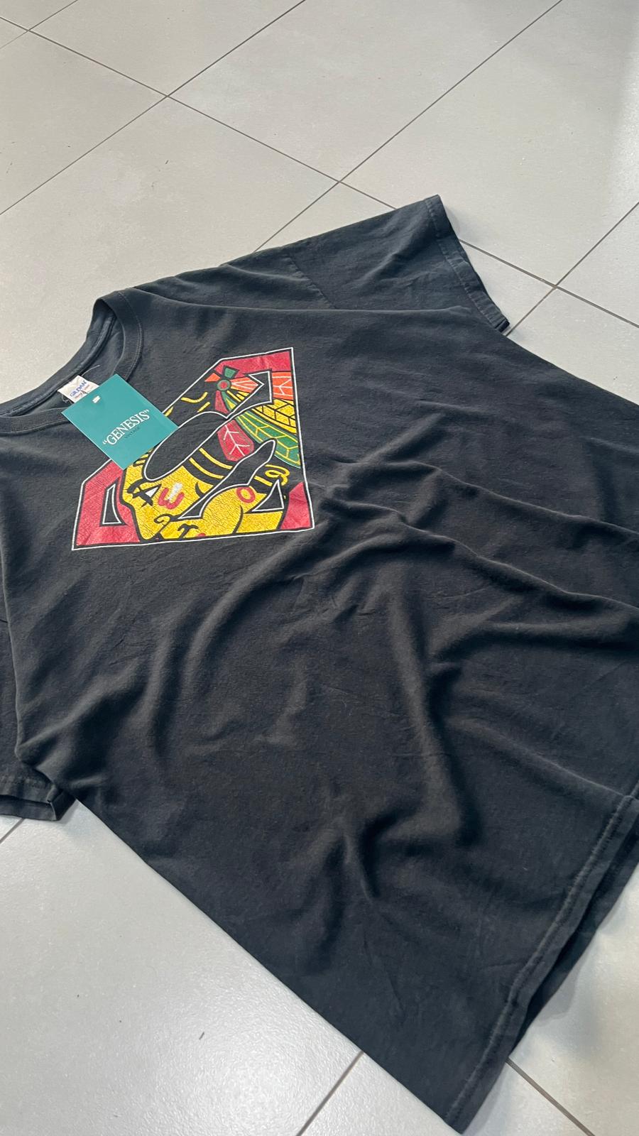T-Shirt Printed "Superman Style" American Vintage Tee (XL)