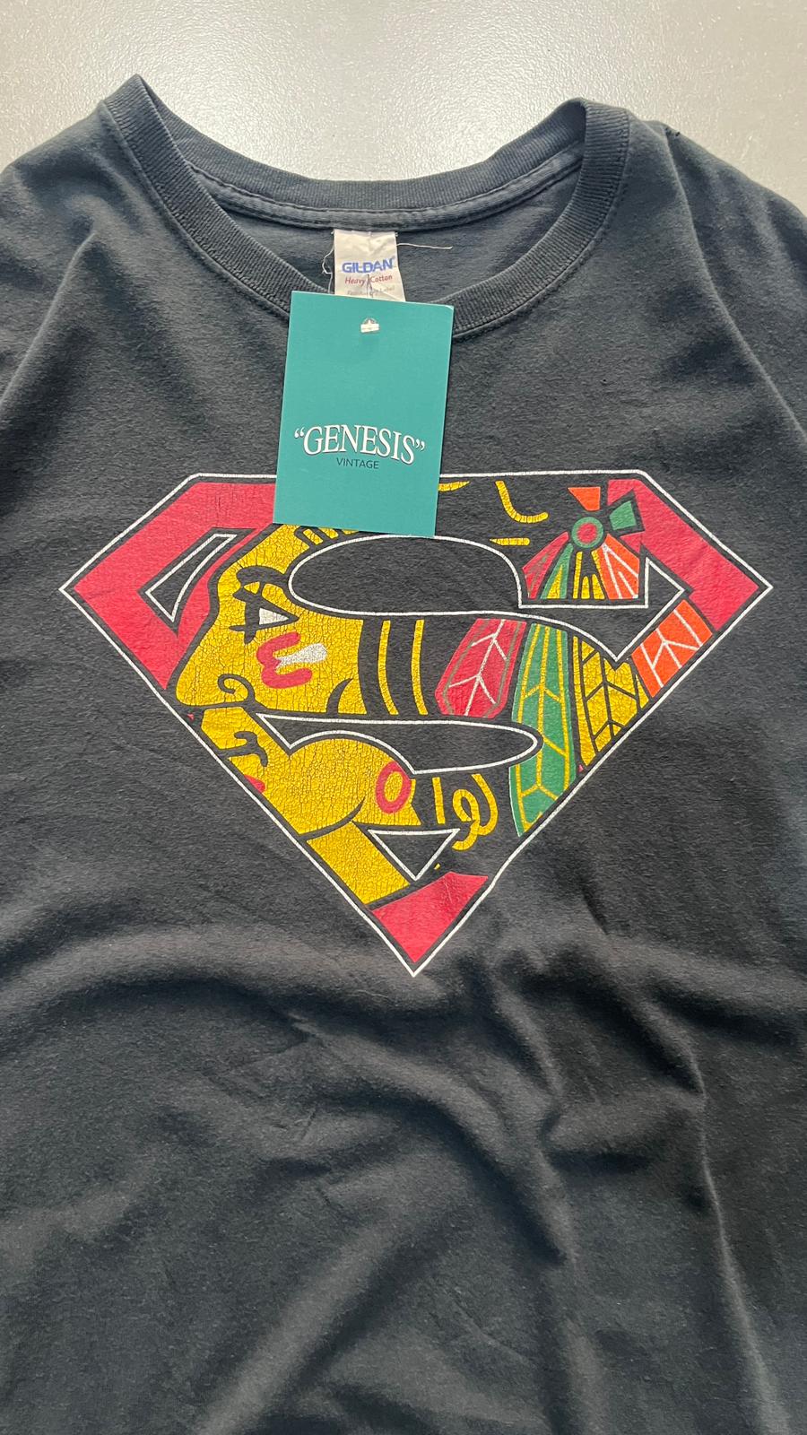 T-Shirt Printed "Superman Style" American Vintage Tee (XL)