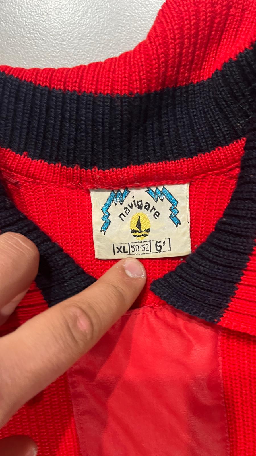 Felpa Anni 80 Navigare Doppio Tessuto - Sweater Vintage (XL)