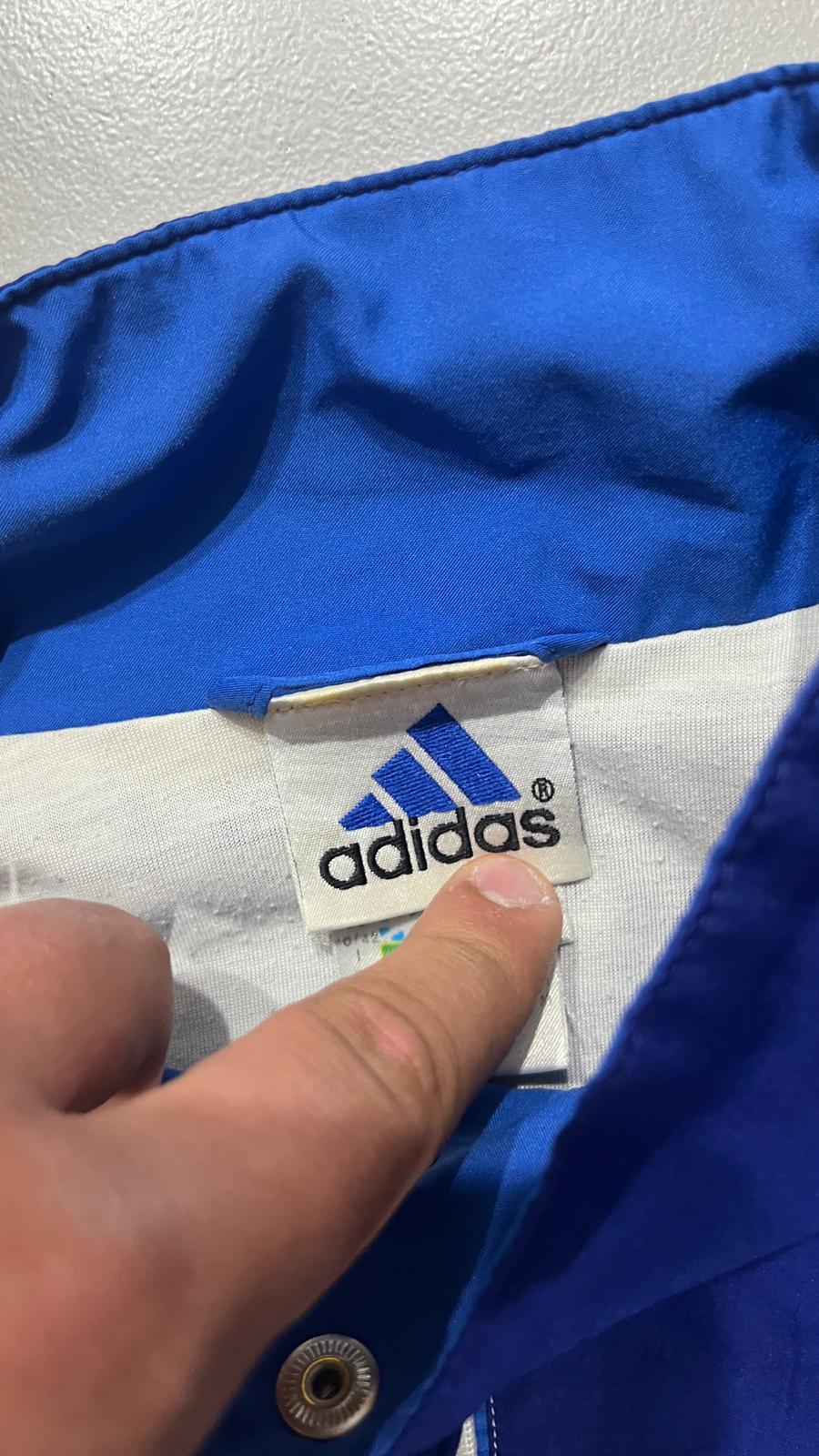Felpa con Zip Adidas - TrackJacket Vintage anni 2000 Boxy Fit Oversize (M)
