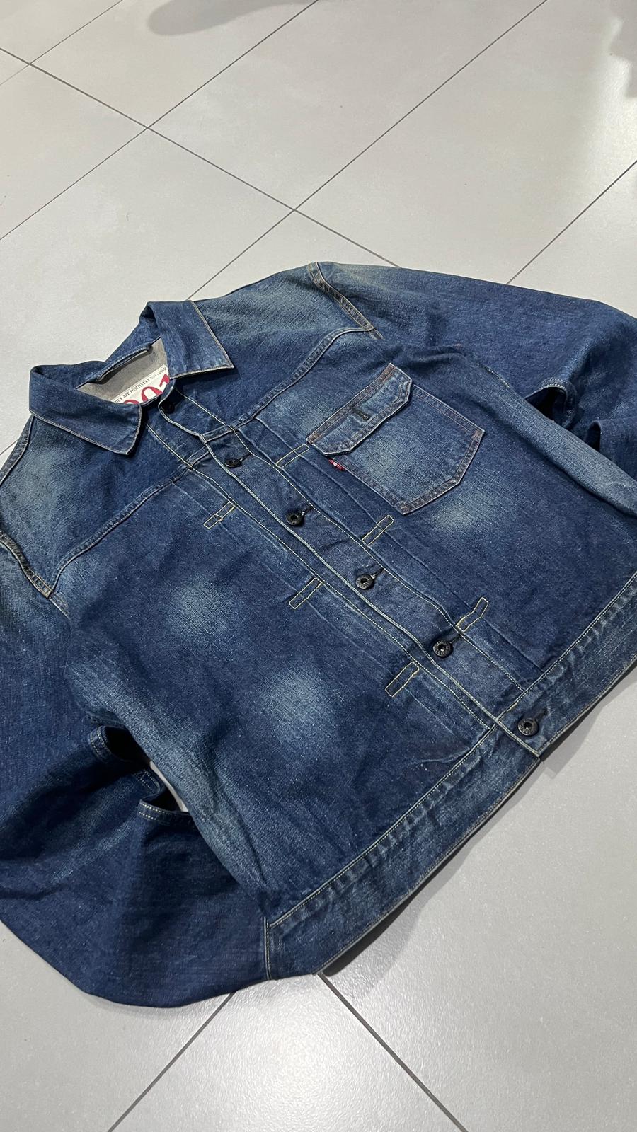 Levis Denim Jacket 201 Rare Piece Dark Wash (L)