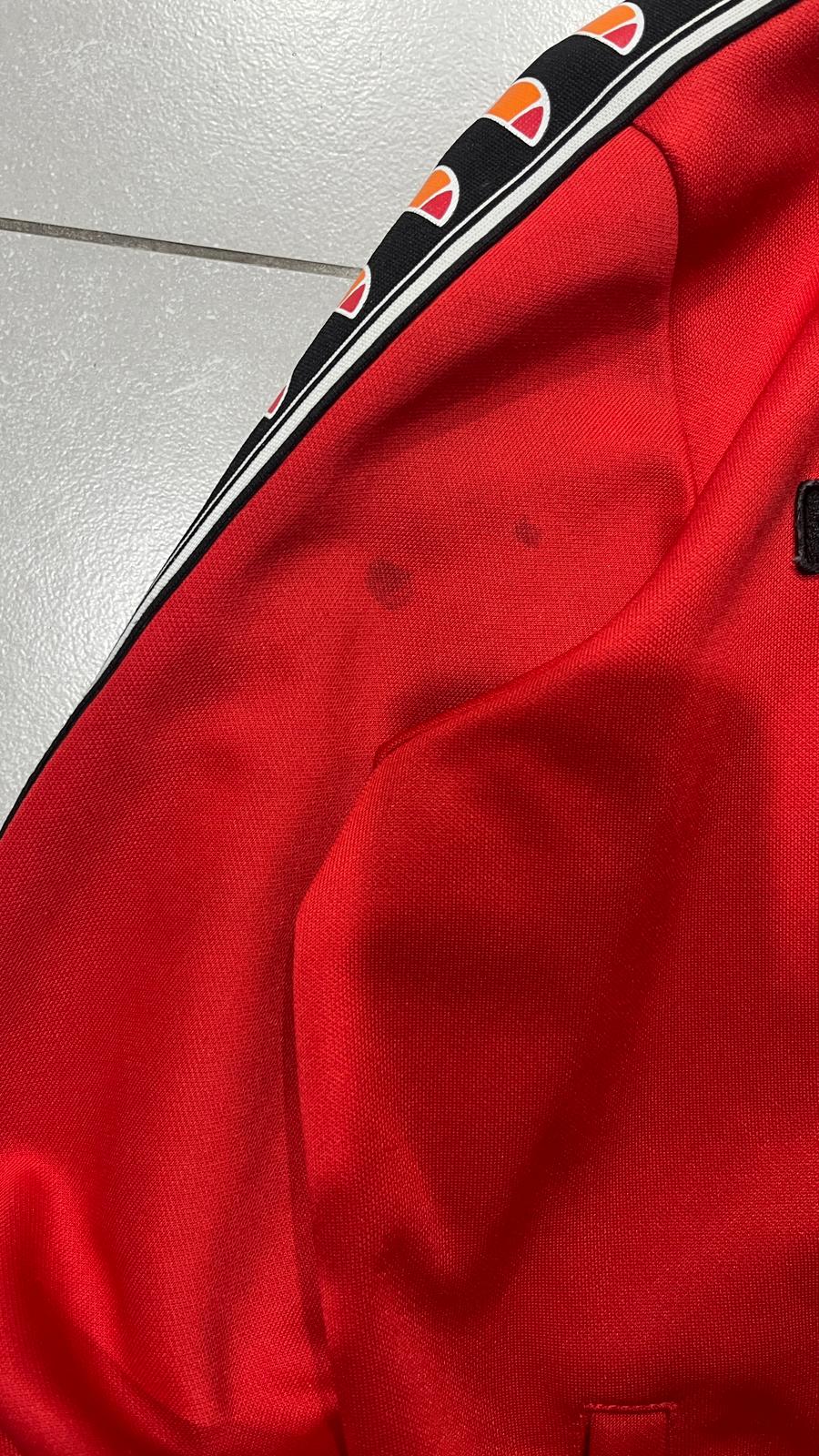 TrackJacket Ellesse Rossa - Felpa con Zip anni 2000 (XS)