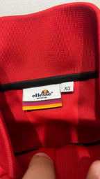 TrackJacket Ellesse Rossa - Felpa con Zip anni 2000 (XS)