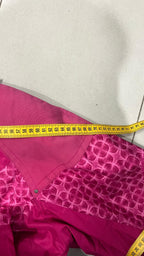 Giubbino Fila anni 90 Vestibilità Boxy Oversize Rosa con Fantasia (M) - Bomber da Donna