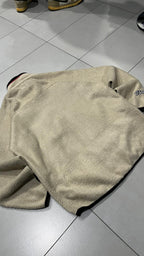 Felpa in Pile Beige Fila anni 2000 - American Oversize Fit (XL)