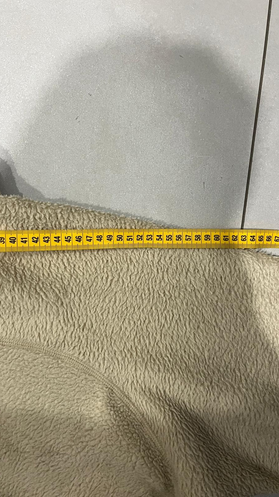 Felpa in Pile Beige Fila anni 2000 - American Oversize Fit (XL)