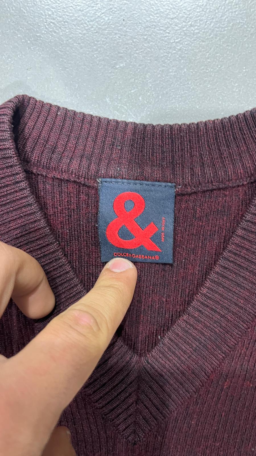Pullover Dolce & Gabbana - Maglione Bordeaux D&G (XXL)