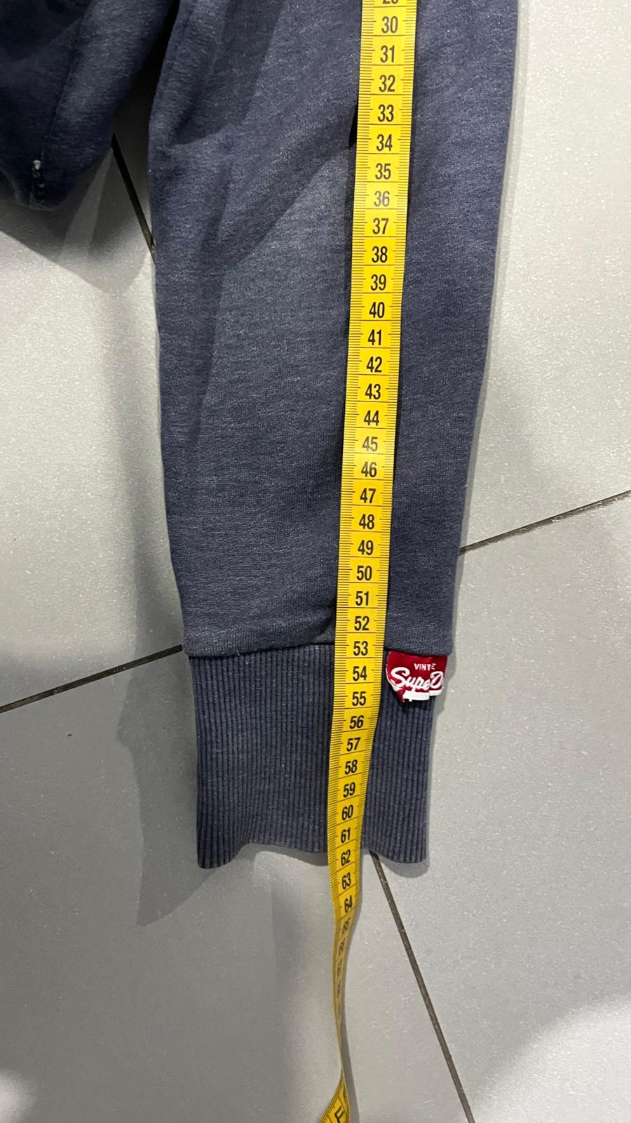 Felpa SuperDry Vintage Blu Marino con Stampa Y2K (M)