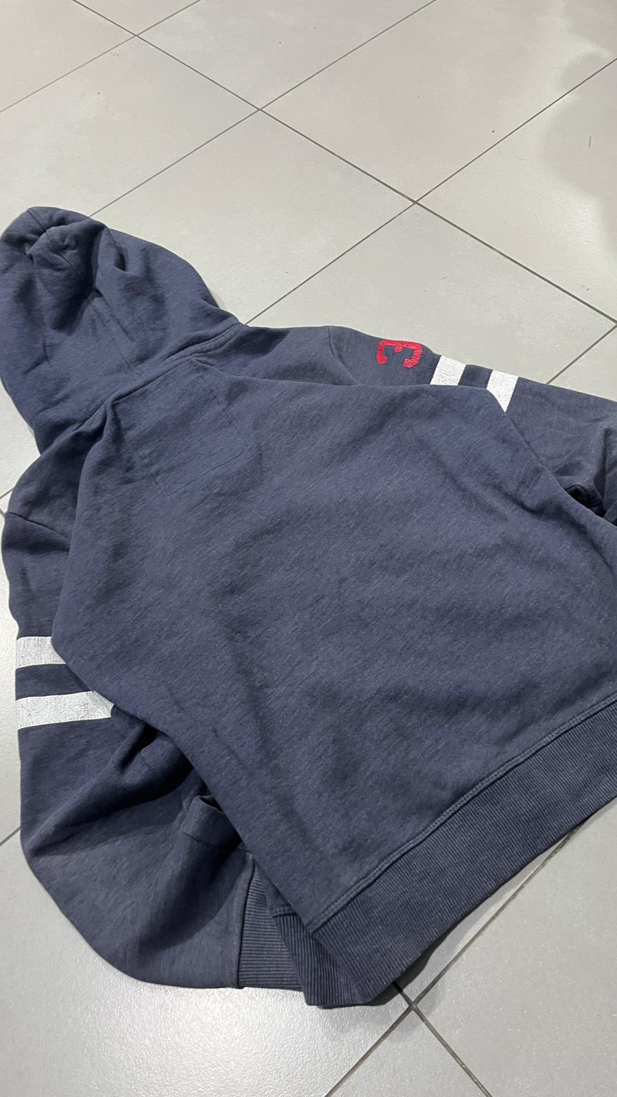 Felpa SuperDry Vintage Blu Marino con Stampa Y2K (M)