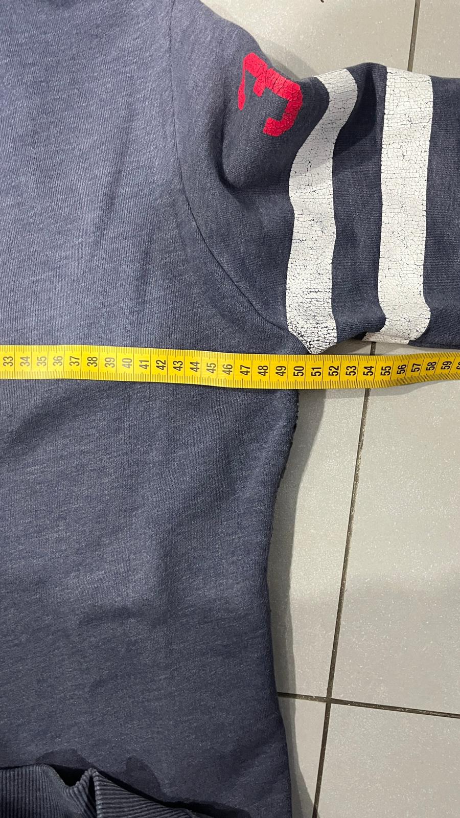Felpa SuperDry Vintage Blu Marino con Stampa Y2K (M)