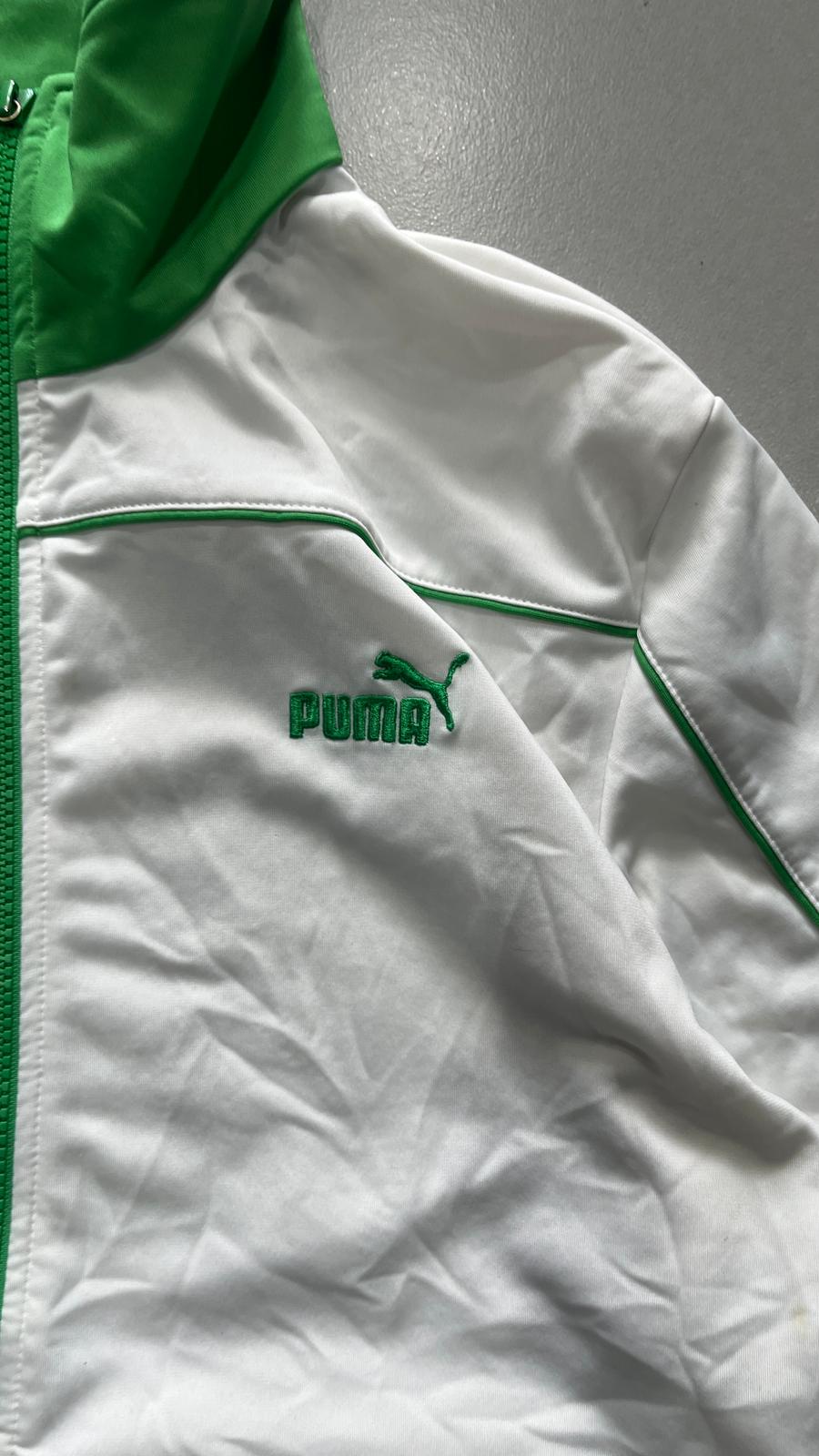 TrackJacket Puma Vintage White / Green (M) - Felpa con Zip