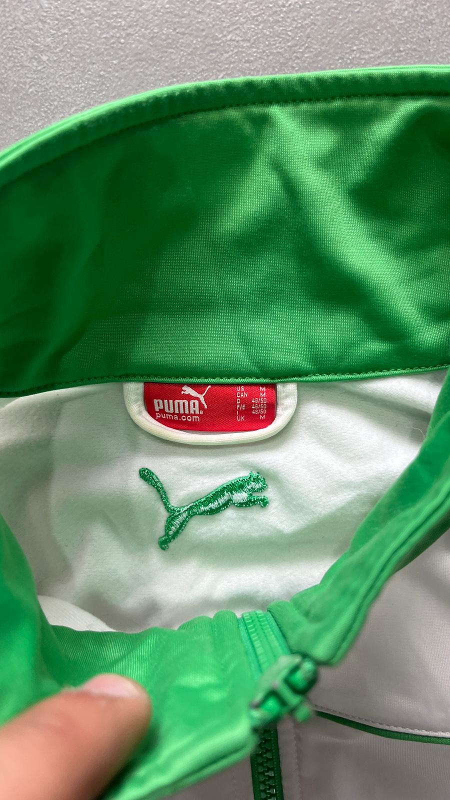 TrackJacket Puma Vintage White / Green (M) - Felpa con Zip