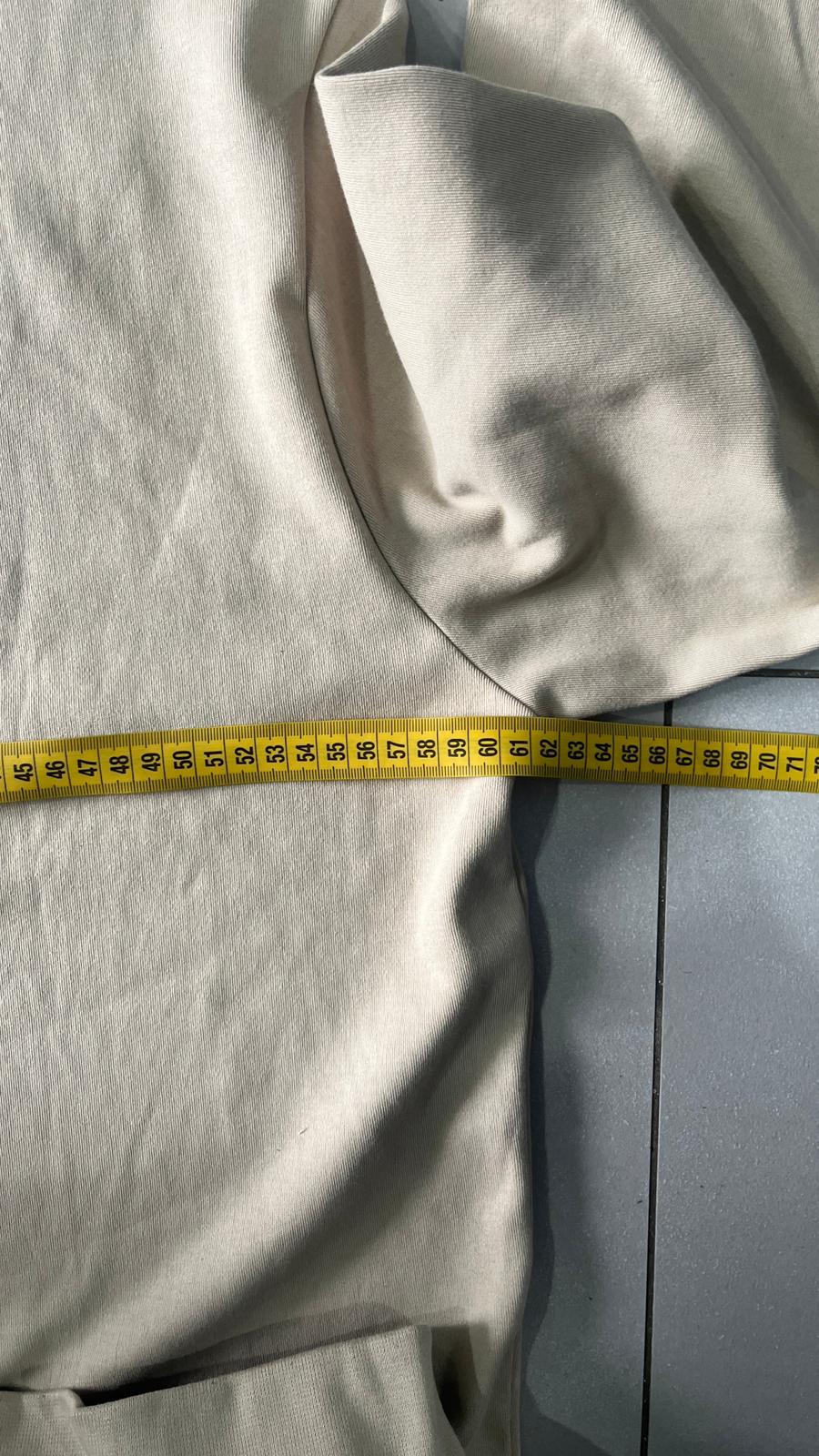Felpa Girocollo Beige Calvin Klein con Ricamo Frontale (XXL)
