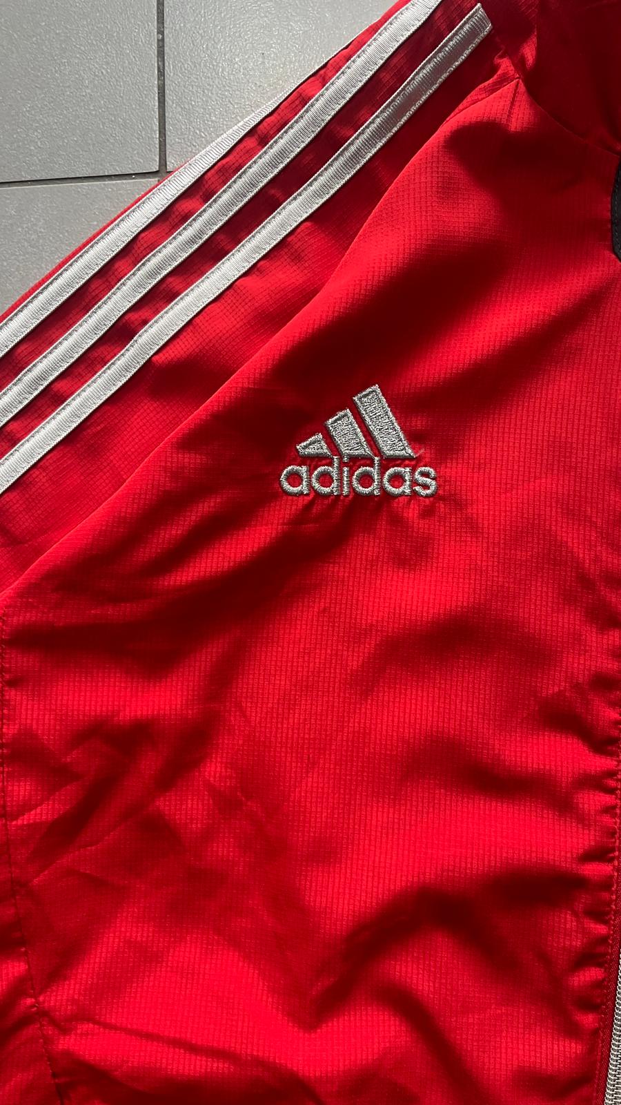 TrackJacket Vintage Adidas X Liverpool (L) - Felpa con Zip Rossa (L)