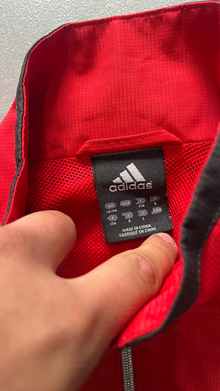 TrackJacket Vintage Adidas X Liverpool (L) - Felpa con Zip Rossa (L)