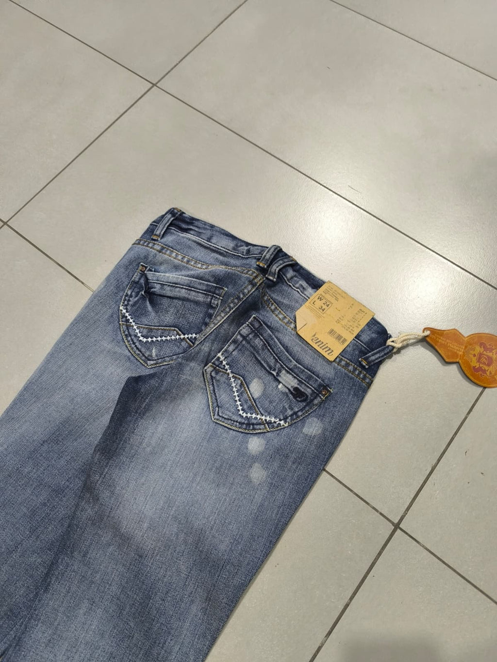 Denim Jeans BootCut Fit Flared Washed Y2K Vintage (XXS)