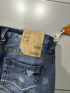Denim Jeans BootCut Fit Flared Washed Y2K Vintage (XXS)