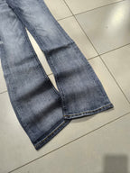 Denim Jeans BootCut Fit Flared Washed Y2K Vintage (XXS)