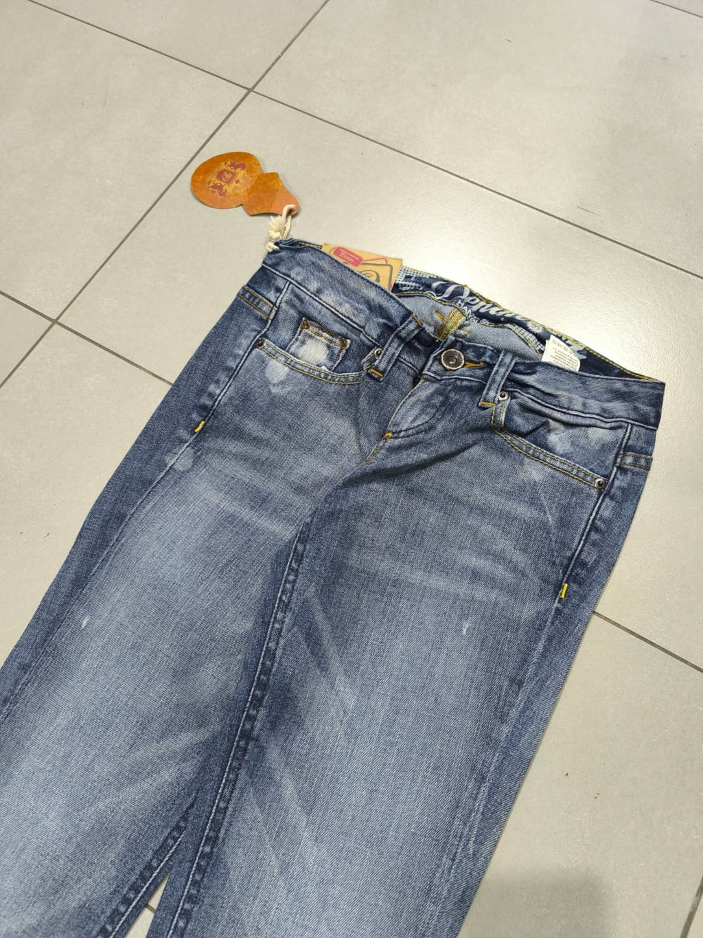 Denim Jeans BootCut Fit Flared Washed Y2K Vintage (XXS)