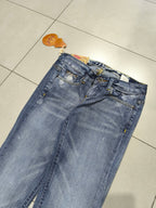 Denim Jeans BootCut Fit Flared Washed Y2K Vintage (XXS)