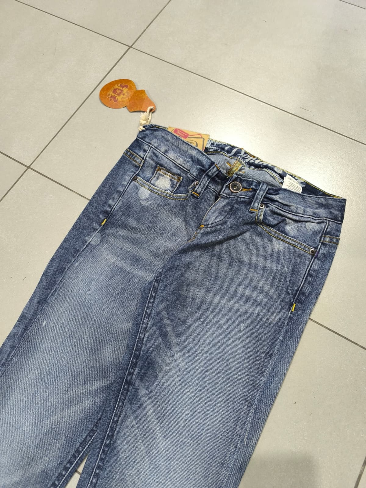Denim Jeans BootCut Fit Flared Washed Y2K Vintage (XXS)