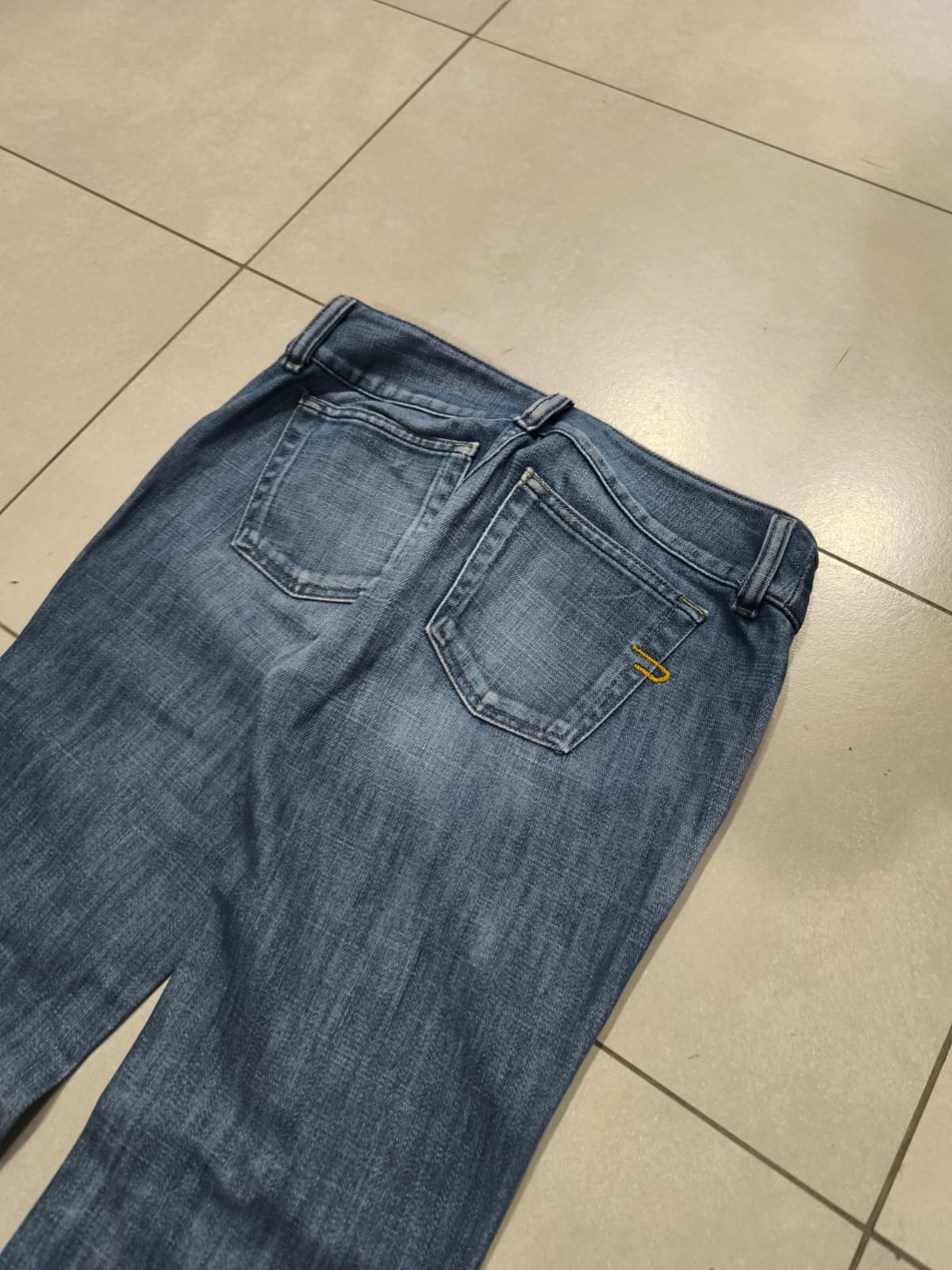Denim Diesel Light Blue Wash Bootcut Flared Fit Rare Low Waist Jeans (XS)