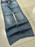 Denim Diesel Light Blue Wash Bootcut Flared Fit Rare Low Waist Jeans (XS)