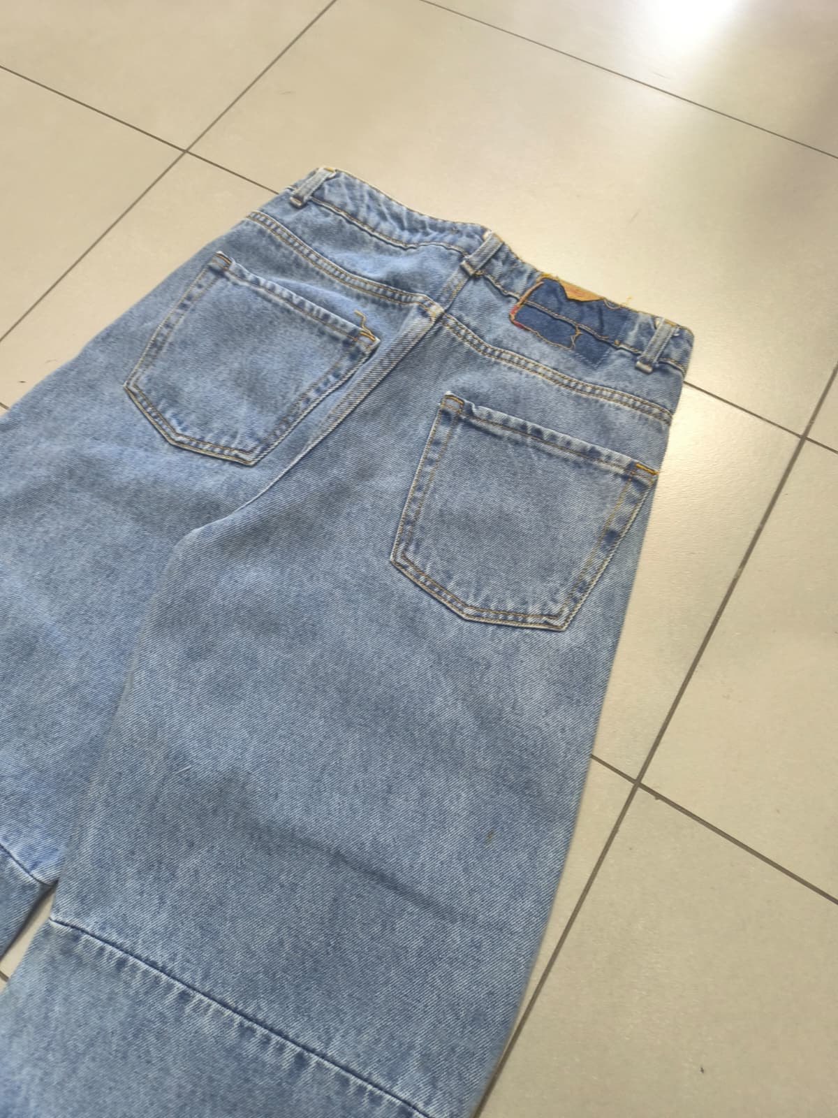 Denim Jeans Baggy Fit Light Blue Balloon (S) Vintage Y2K
