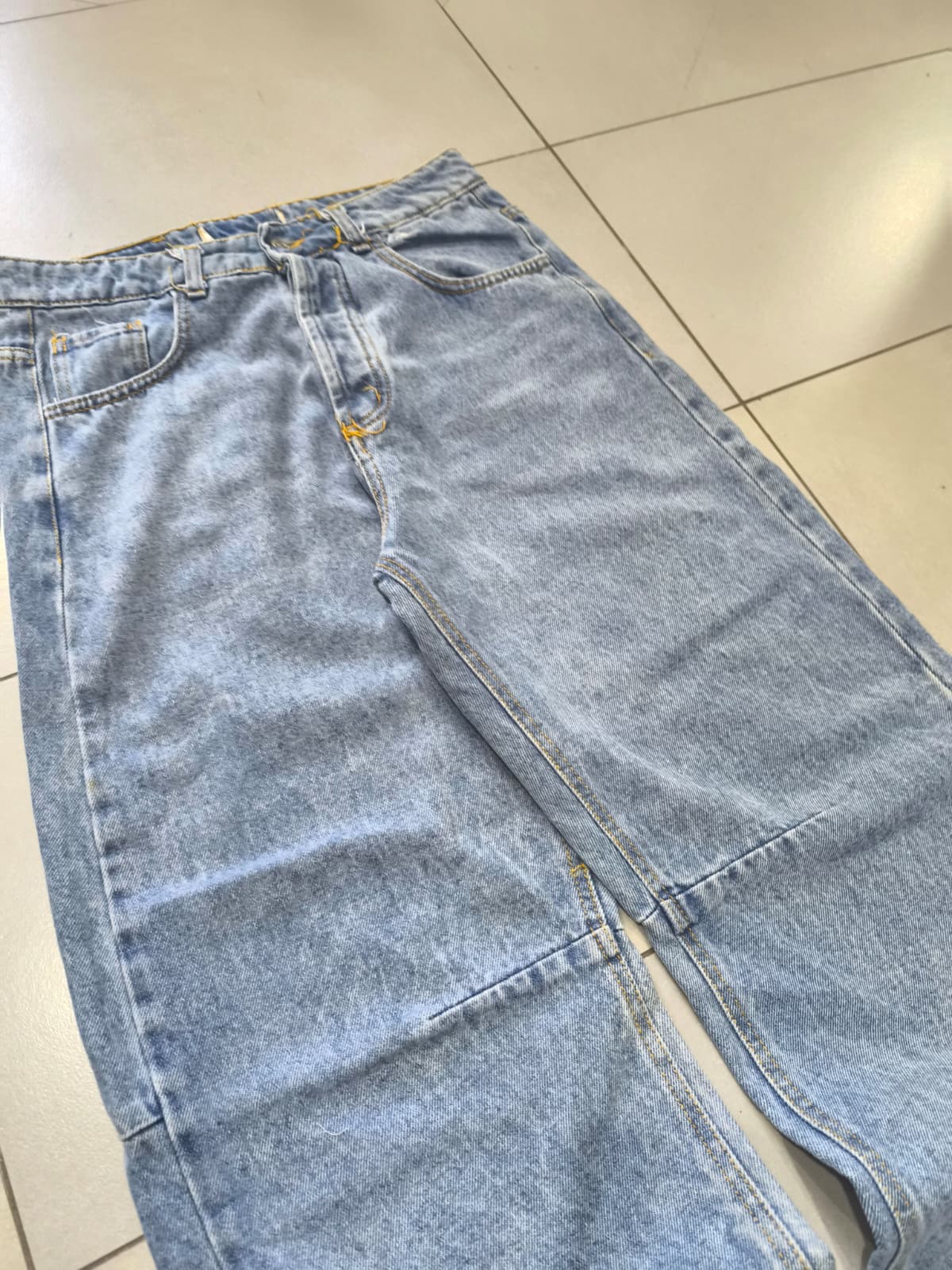 Denim Jeans Baggy Fit Light Blue Balloon (S) Vintage Y2K