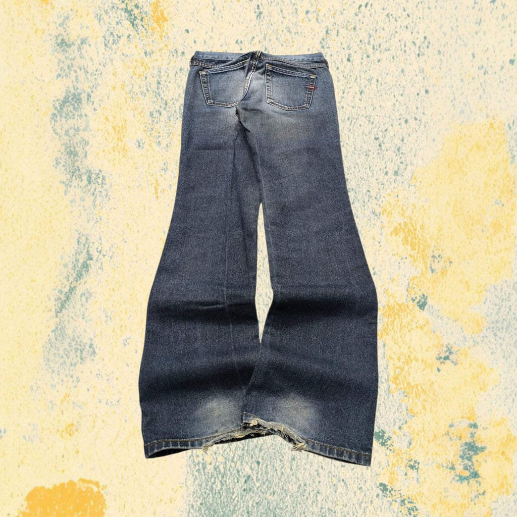 Denim Diesel Washed Bootcut Flared Fit Super Rare Jeans (XS)