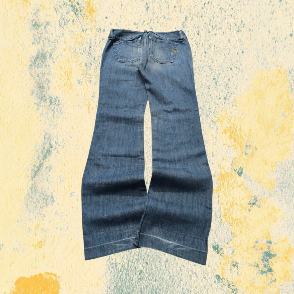 Denim Diesel Light Blue Wash Bootcut Flared Fit Rare Low Waist Jeans (XS)