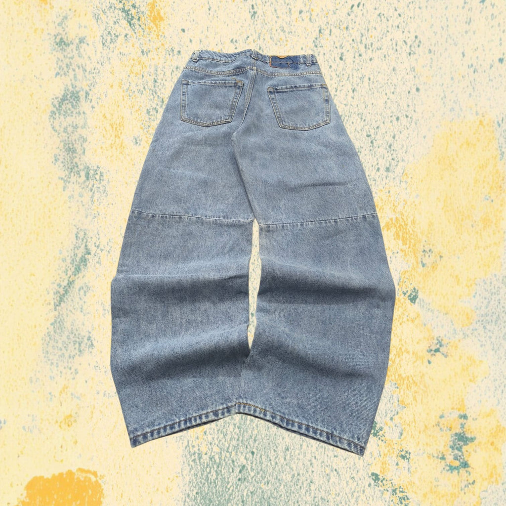 Denim Jeans Baggy Fit Light Blue Balloon (S) Vintage Y2K