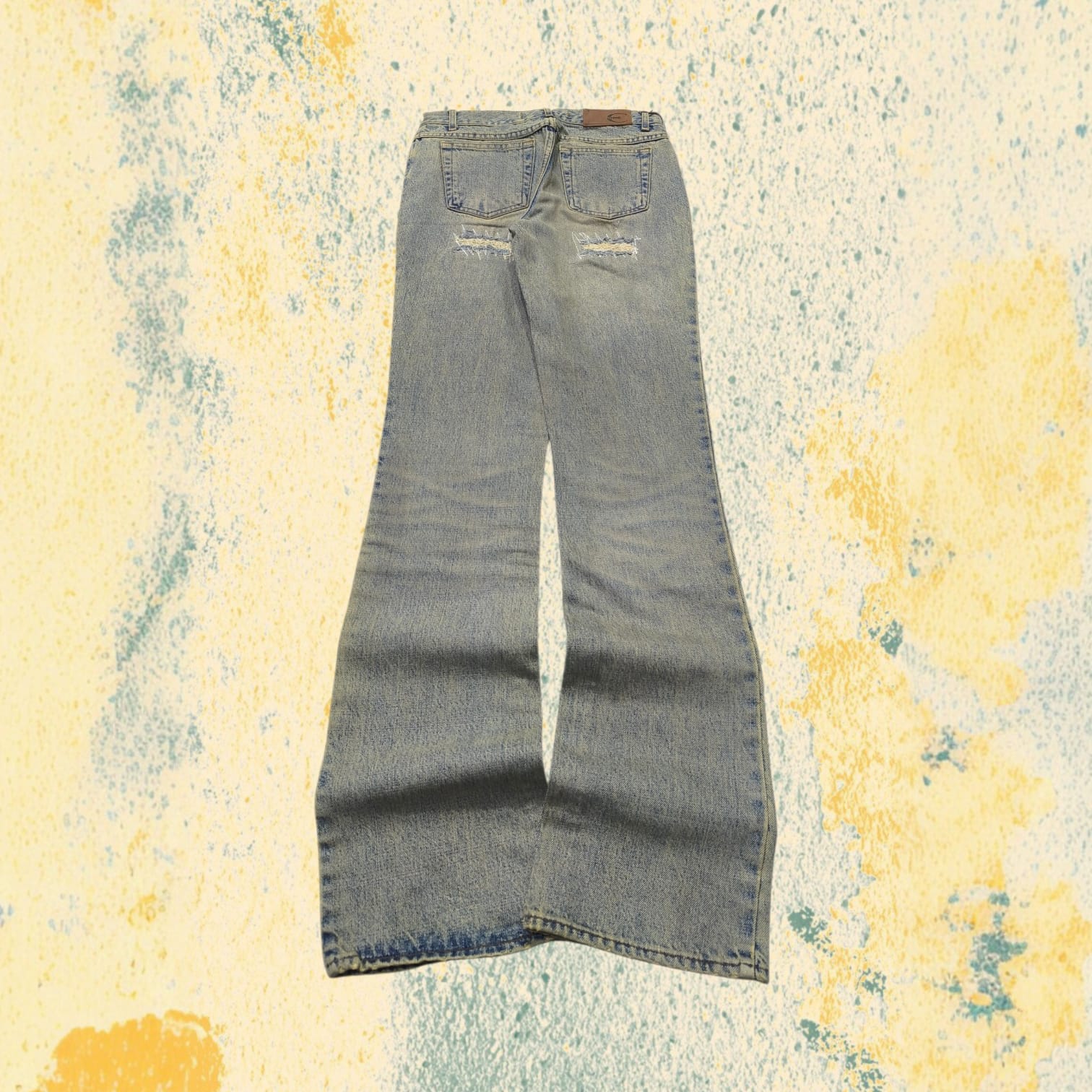 Denim Jeans Just Cavalli Ripped Y2K Vintage BootCut Straight Fit Da Donna (XS)