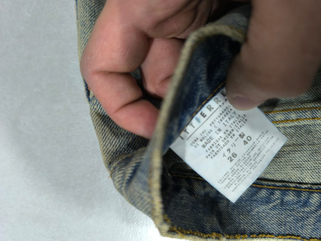 Denim Jeans Just Cavalli Ripped Y2K Vintage BootCut Straight Fit Da Donna (XS)