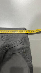Gray Pants Flare Fit Vintage Y2K - Pantaloni Svasati (XS)