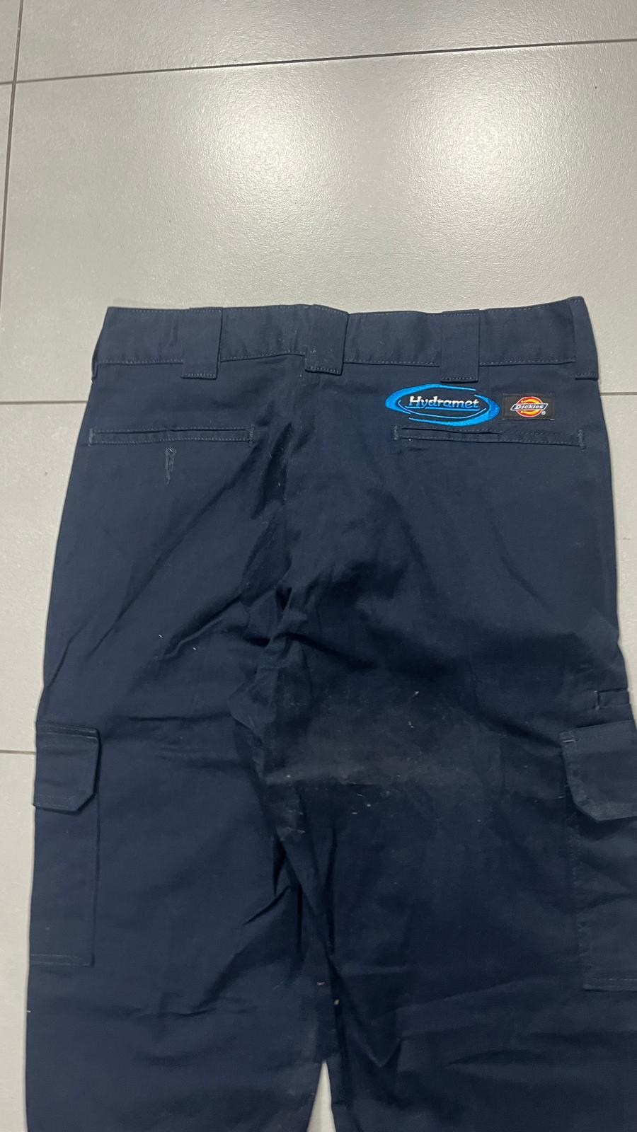 Cotton Pants Dickies Blu Straight Fit Vintage Y2K (M)