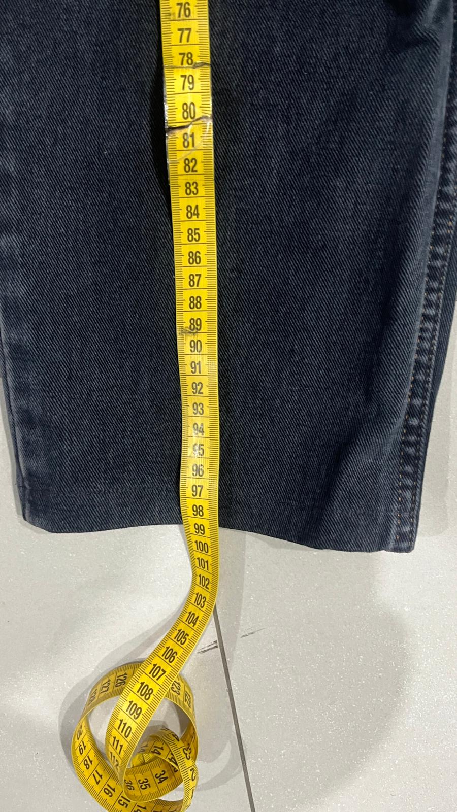 Denim Jeans Hugo Boss Dark Black Baggy Fit (S) Vintage Y2K