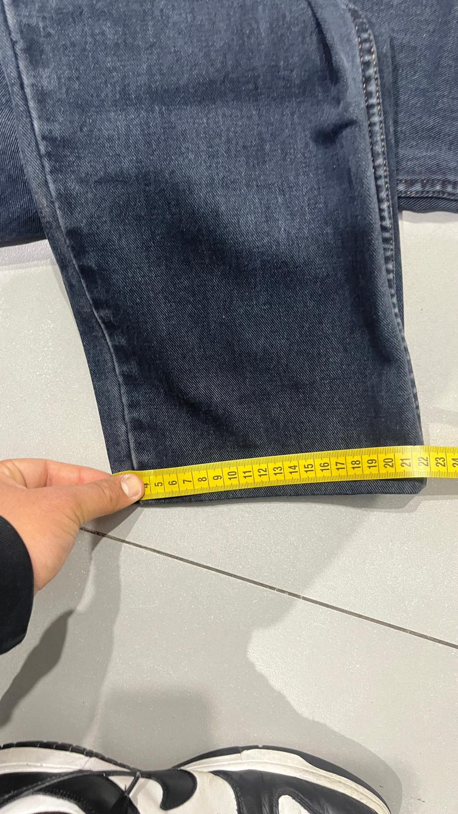 Denim Jeans Hugo Boss Dark Black Baggy Fit (S) Vintage Y2K
