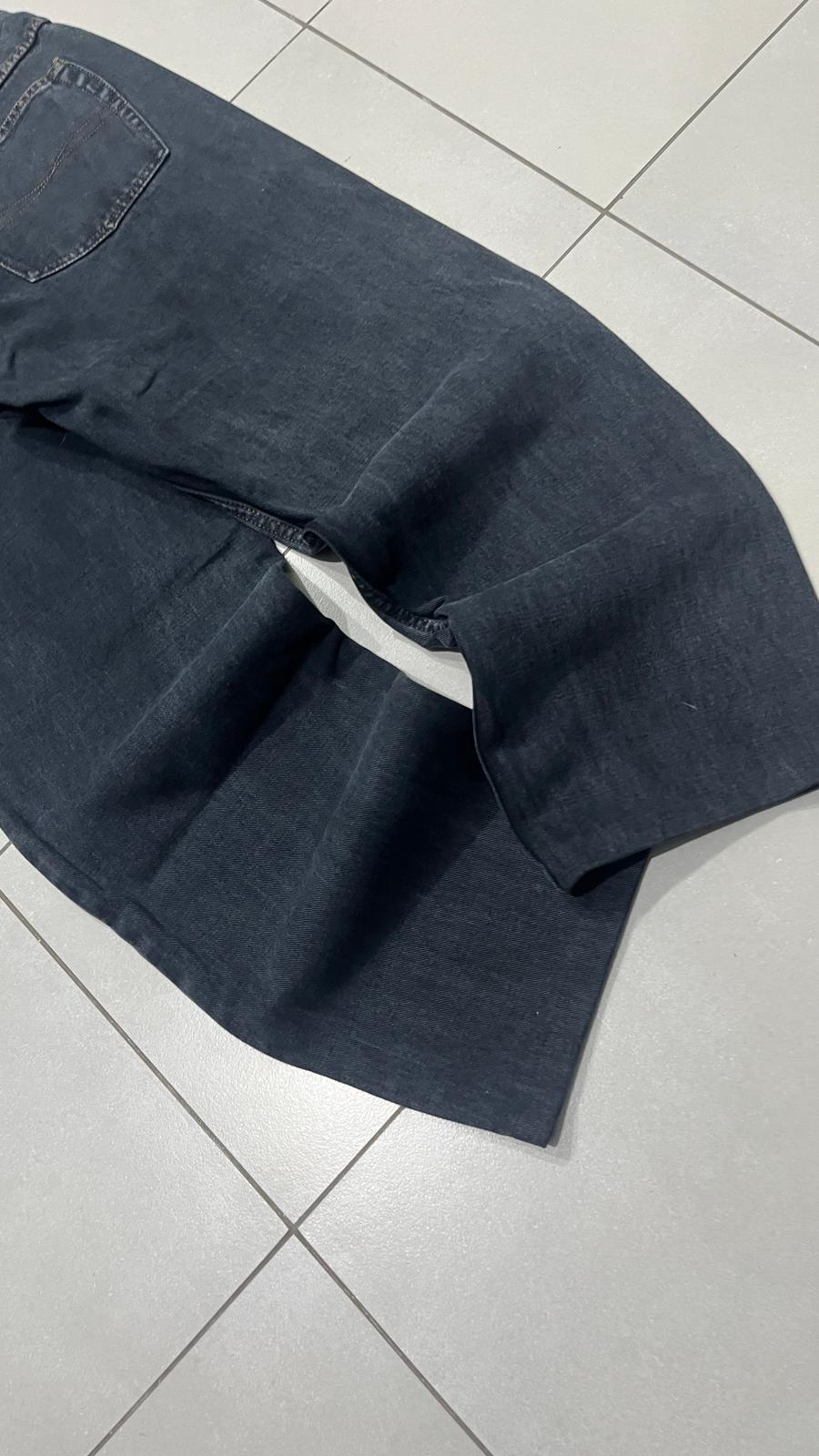 Denim Jeans Hugo Boss Dark Black Baggy Fit (S) Vintage Y2K