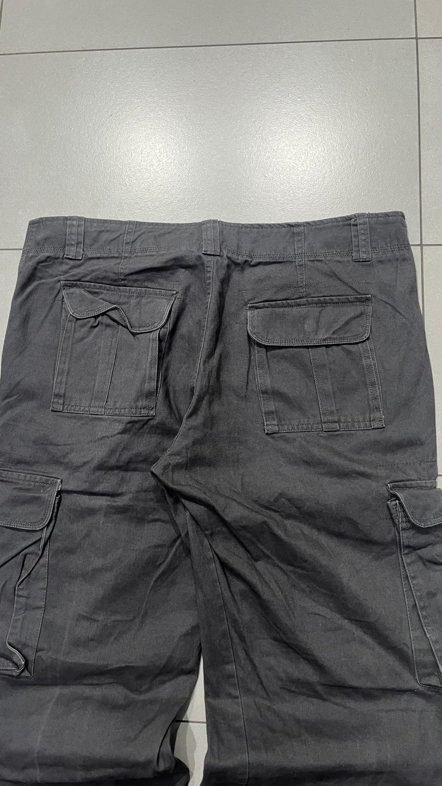Baggy Cargo Pants Super Baggy Fit Gray Vintage Y2K (XXL)