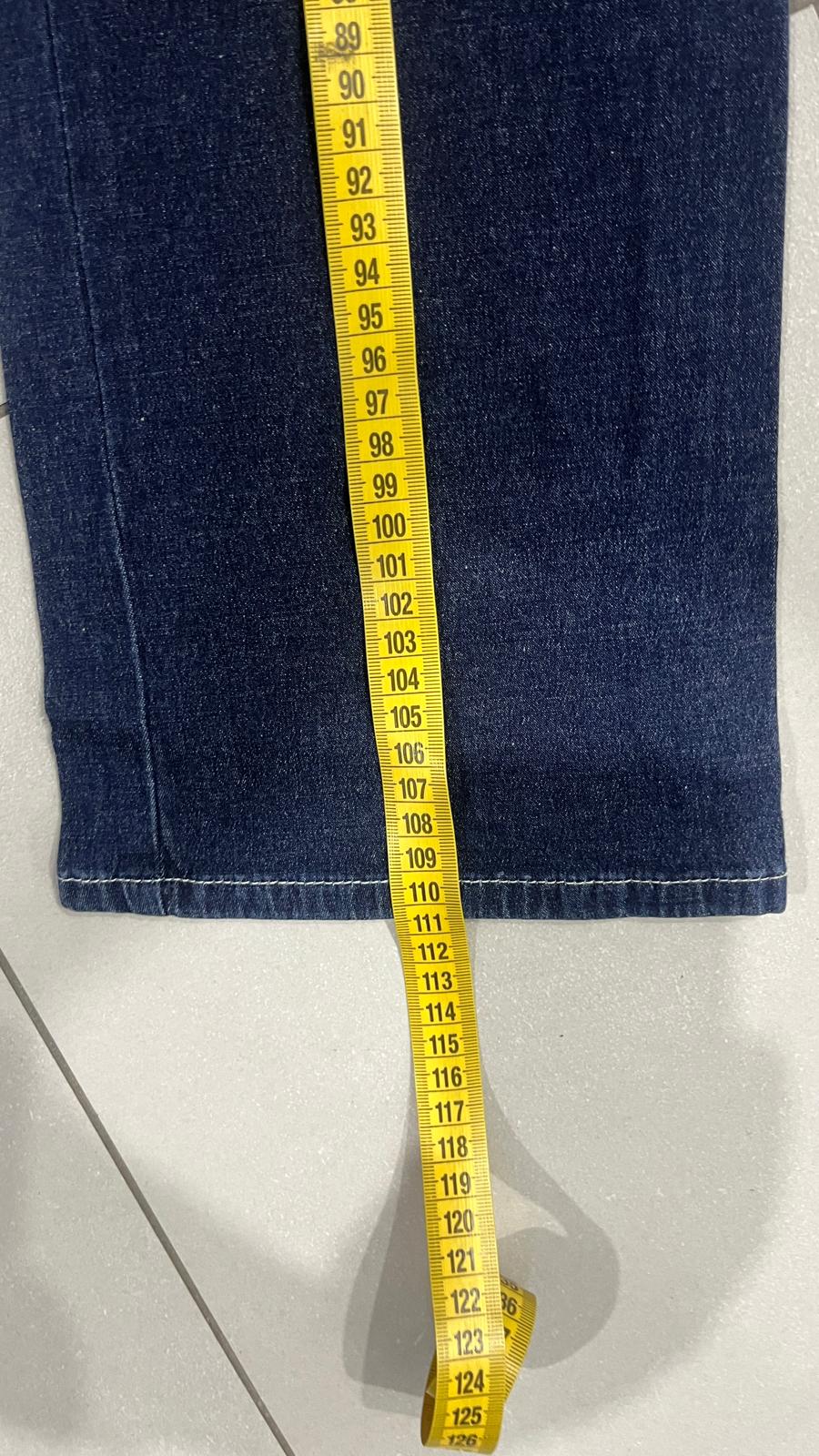 Denim Jeans Dark Blue Bootcut Fit Baggy (S)