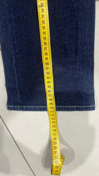 Denim Jeans Dark Blue Bootcut Fit Baggy (S)