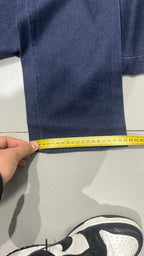 Denim Jeans Dark Blue Bootcut Fit Baggy (S)