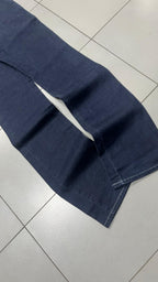 Denim Jeans Dark Blue Bootcut Fit Baggy (S)